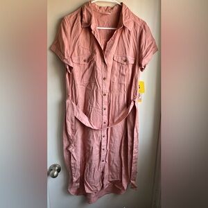NWT Teddi Rose Button-Up Shirt Dress